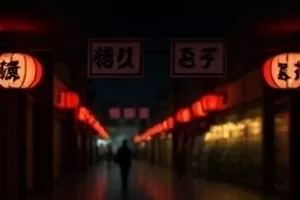 雨落之前封面，乌云压住街角招牌