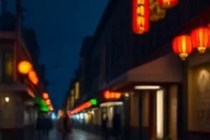 玻璃糖纸封面，巷口窗户透出暖黄灯光
